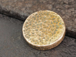 Handmade Hammered EDC Coin / Worry Coin / Paperweight - 34mm Dia. x 6.5mm (1/4in) - Bronze