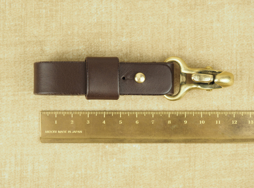 Handmade Beaked Hook Belt Hanger for Pocket Carry of Keys / EDC - Veg-Tan