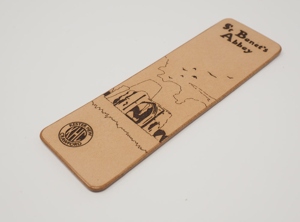 Leather Bookmark - St Benet's Abbey