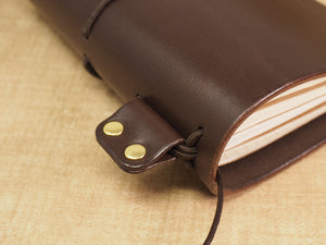 Handmade 'Explorer 3' Leather Traveler's / Travellers Notebook Cover - Moleskine Pocket 9x14cm / Field Notes