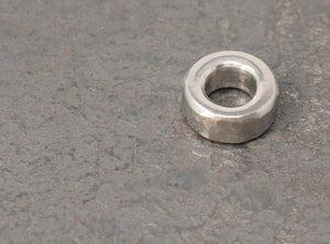 Stainless Steel hammered lanyard spacer bead