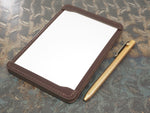 Handmade 4-by-6 (4x6" / 102x152mm) Index Card Holder Memo Notepad Jotter Pad / Pocket Briefcase - Sedgwick Bridle Leather
