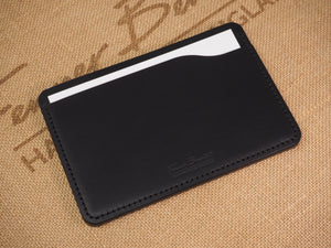 Handmade 4-by-6 (4x6" / 102x152mm) Index Card Holder Memo Notepad Jotter Pad / Pocket Briefcase - Veg-Tan Leather - Cognac / Chestnut / Dark Brown / Black