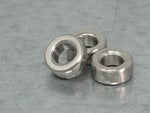 DISCOUNTED ('seconds') Handmade Hammered Stacking/Spacer Bead for Paracord or Leather Lanyards - 304 Stainless Steel - SET OF 3