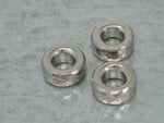 DISCOUNTED ('seconds') Handmade Hammered Stacking/Spacer Bead for Paracord or Leather Lanyards - 304 Stainless Steel - SET OF 3