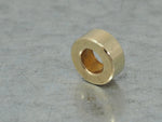 DISCOUNTED ('seconds') Handmade Polished Stacking/Spacer Drum Bead for Paracord or Leather Lanyards - 12mm dia. x 5mm - Solid Brass