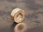 Handmade Polished Stacking/Spacer Drum Bead for Paracord or Leather Lanyards - 12mm dia. x 5mm - Solid Brass