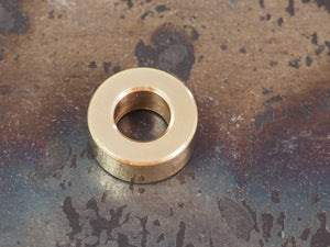 Handmade Polished Stacking/Spacer Drum Bead for Paracord or Leather Lanyards - 12mm dia. x 5mm - Solid Brass