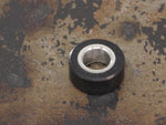 Handmade Polished Stacking/Spacer Drum Bead for Paracord or Leather Lanyards - 12mm dia. x 5mm - Black G10 & Stainless Steel