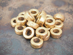 Handmade Hammered Stacking/Spacer Bead for Paracord or Leather Lanyards - Brass / Copper / Bronze / Stainless Steel