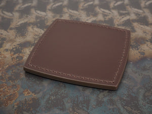 Handmade Drink Coaster - Squircle - 9x9cm - Sedgwick Bridle Leather - Australian Nut