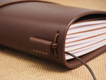 Handmade 'Explorer 4' Leather Traveler's / Travellers Notebook Cover - Generic A5 14.8x21cm - Chestnut Brown
