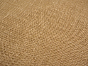 Handcrafted Gentleman's Pocket Handkerchief - 250x250mm 10x10" - 100% Cotton Beige Japanese Linen-Look with Calico Label
