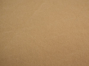 Handcrafted Gentleman's Pocket Handkerchief - 250x250mm 10x10" - 100% Cotton Beige Japanese Linen-Look with Calico Label