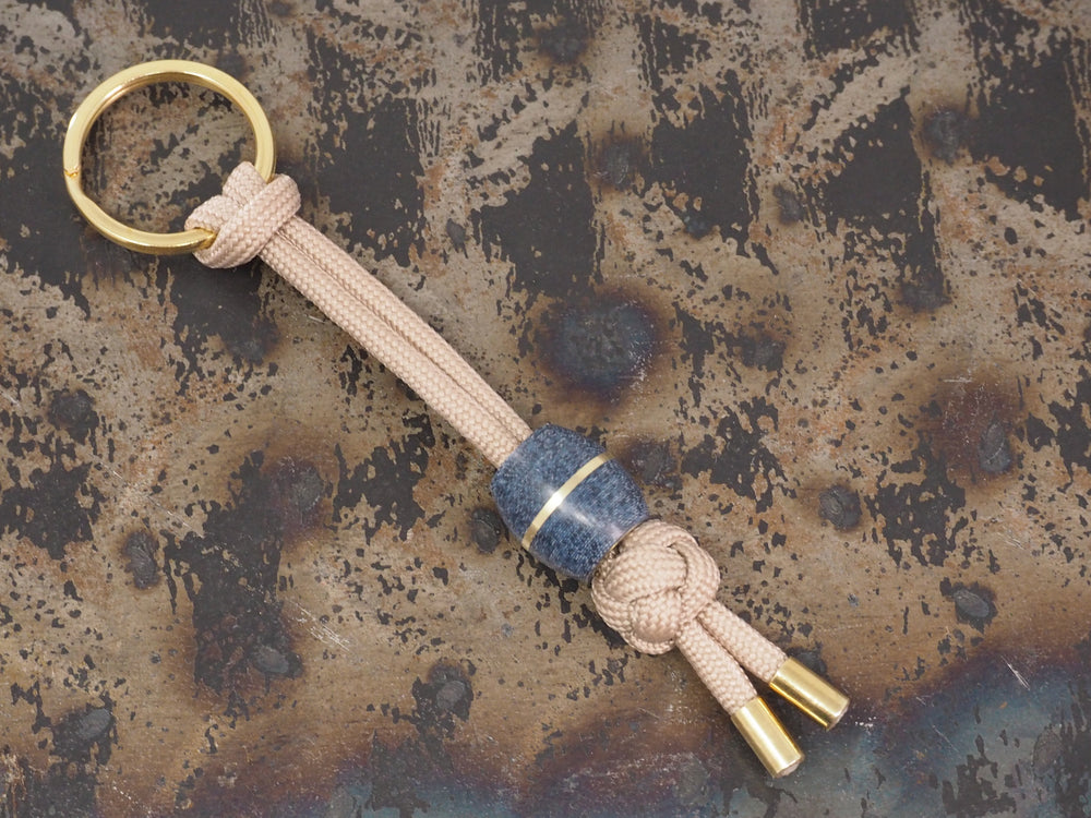 Handmade Diamond Knot Paracord Lanyard Keyring with Barrel Bead 14mm Fenner Benedict Handmade