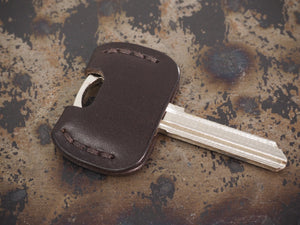 Handcrafted Leather New Style Yale Superior/High Security Door Key Cover - Sold Individually - Cognac Tan / Chestnut Brown / Dark Brown / Black