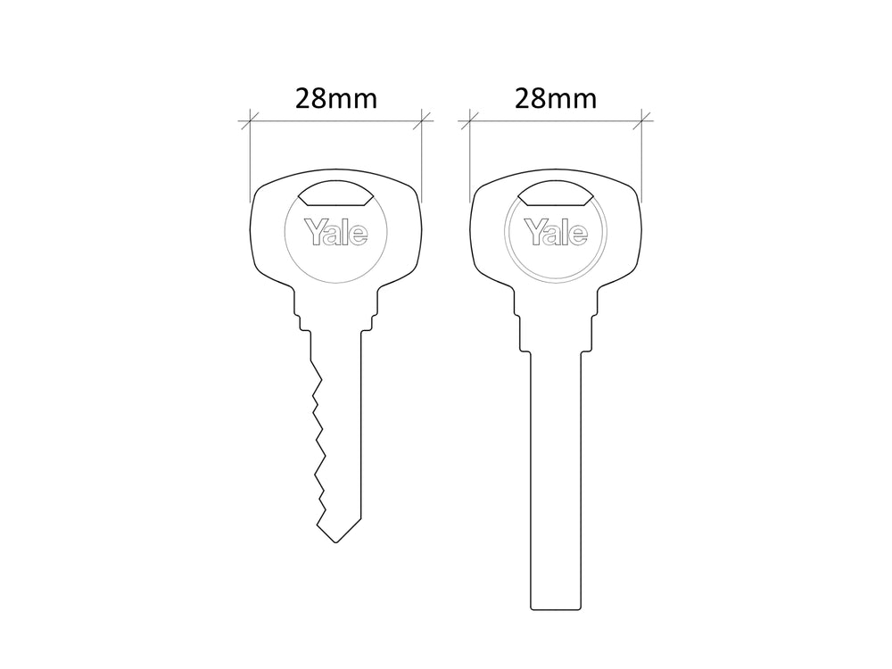 Handcrafted Leather New Style Yale Superior/High Security Door Key Cover - Sold Individually - Cognac Tan / Chestnut Brown / Dark Brown / Black