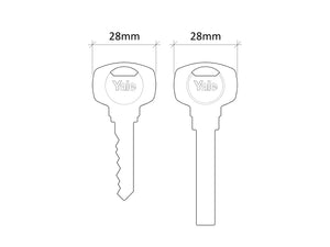 Handcrafted Leather New Style Yale Superior/High Security Door Key Cover - Sold Individually - Cognac Tan / Chestnut Brown / Dark Brown / Black
