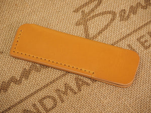 DISCOUNTED ('almost perfect') Handmade Gentleman's Pocket Comb Leather Case for KENT OT comb - London Tan Bridle Leather
