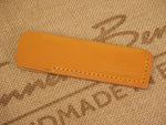 DISCOUNTED ('almost perfect') Handmade Gentleman's Pocket Comb Leather Case for KENT OT comb - London Tan Bridle Leather