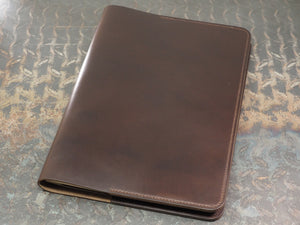 Handmade 'The Playwright' Leather Notebook Cover - for Moleskine Classic Softcover A4 21x29.7cm - Dark Brown