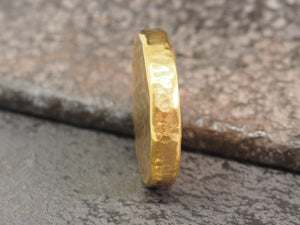 Handmade Hammered EDC Coin / Worry Coin / Paperweight - 34mm Dia. x 6.5mm (1/4in) - Brass