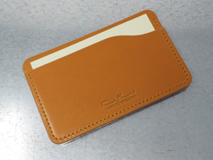 Handmade Luxury Sedgwick Bridle Leather 3-by-5 3x5 Handmade Leather Pocket Index Card Holder Jotter Notepad for Everyday Carry in London Tan