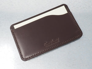 Handmade Luxury Sedgwick Bridle Leather 3-by-5 3x5 Handmade Leather Pocket Index Card Holder Jotter Notepad for Everyday Carry in Australian Nut Brown
