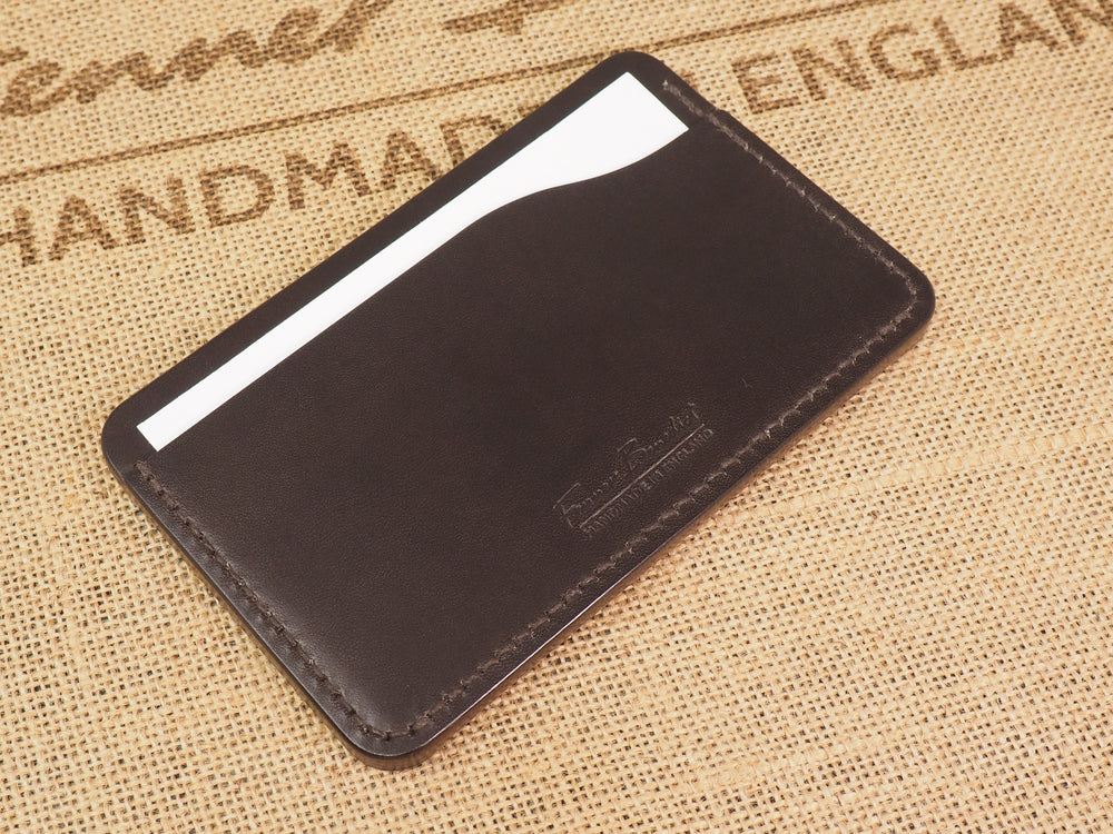 Handmade Luxury Leather 3-by-5 3x5 Handmade Leather Pocket Index Card Holder Jotter Notepad for Everyday Carry in Dark Brown