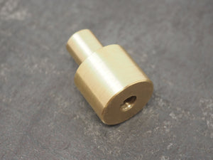 Brass arbor press adaptor with 1/4" UNC thread