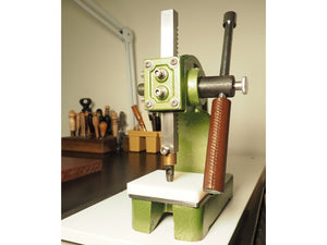 
            
                Load image into Gallery viewer, Brass arbor press adaptor in 0.5 tonne press
            
        