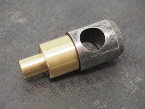 Brass arbor press adaptor with 1/4" UNC thread