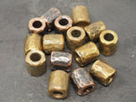 Handmade Hammered Bead for Paracord or Leather Lanyards - Brass / Bronze / Copper