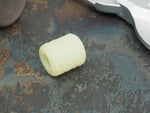 Handmade Hammered-Finish Bead for Paracord or Leather Lanyards - 12mm dia. x 13mm - Embrite™ Glow In The Dark