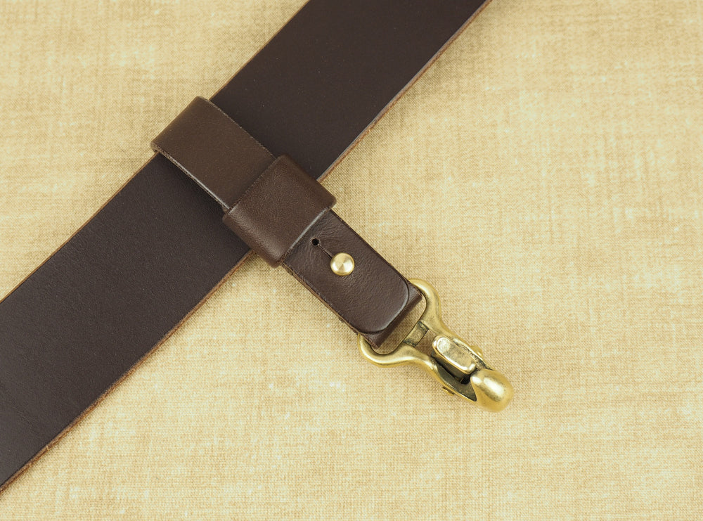 Handmade Beaked Hook Belt Hanger for Pocket Carry of Keys / EDC - Veg-Tan