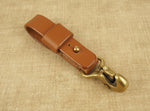 Handmade Beaked Hook Belt Hanger for Pocket Carry of Keys / EDC - Veg-Tan
