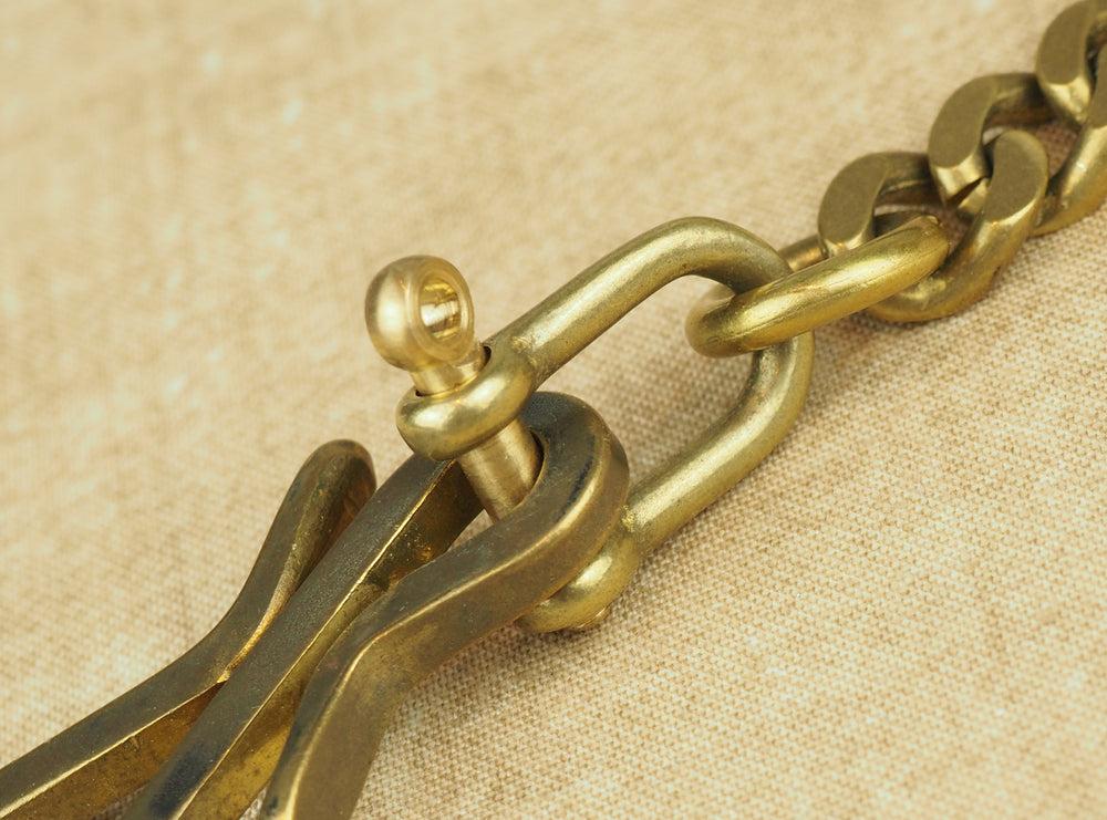 Raw brass chain sale