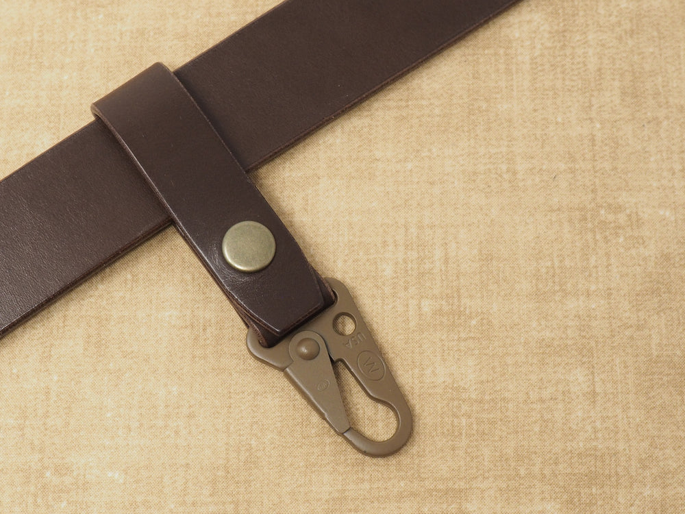 Handmade C.L.A.S.H. Hook Belt Hanger for Keys / EDC - Veg-Tan