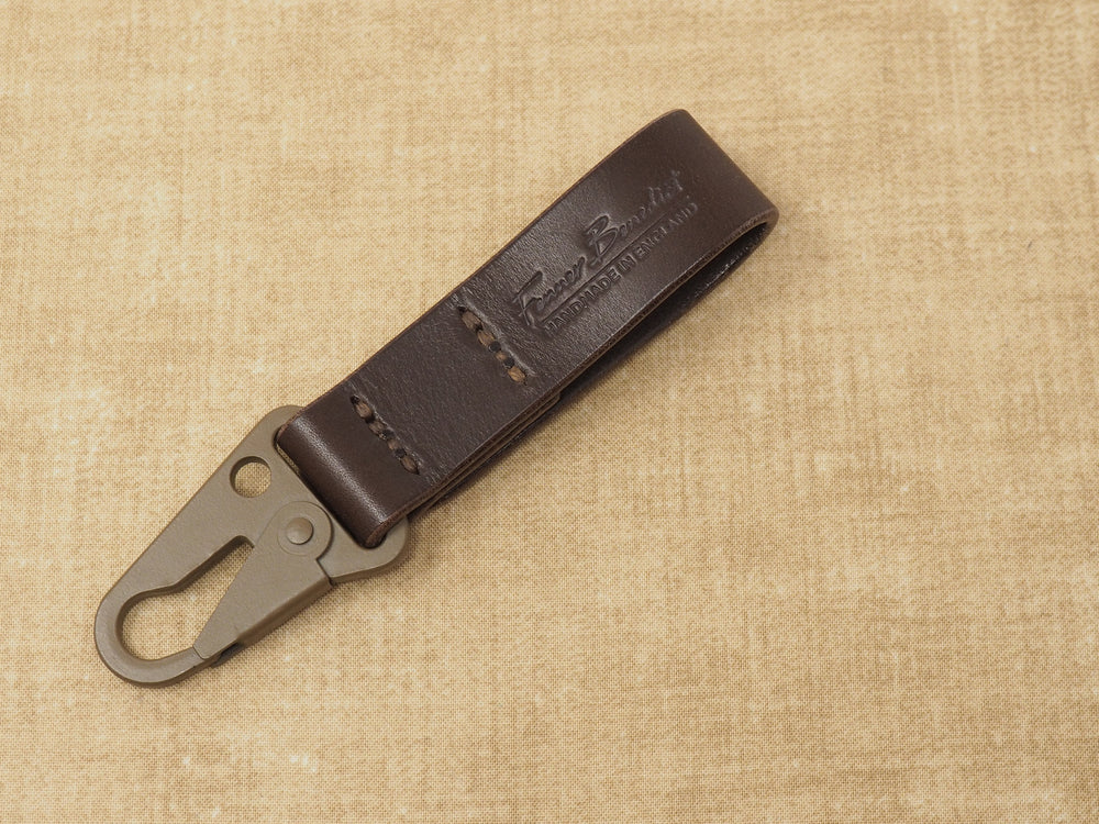 Handmade C.L.A.S.H. Hook Belt Hanger for Keys / EDC - Veg-Tan