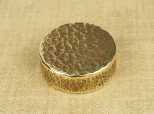 Handmade Hammered Coin - 12mm 1/2in Thick - Brass / Copper