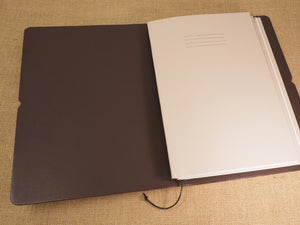 Handmade 'Explorer 3' Leather Traveler's / Travellers Notebook Cover - Generic A4 21x29.7cm