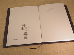 Handmade 'Explorer 3' Leather Traveler's / Travellers Notebook Cover - Generic A4 21x29.7cm