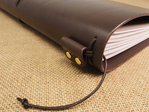 Handmade 'Explorer 3' Leather Traveler's / Travellers Notebook Cover - Generic A4 21x29.7cm
