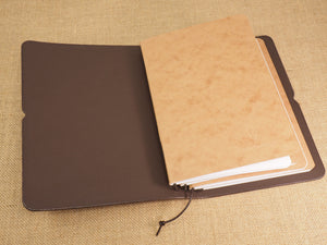Handmade 'Explorer 3' Leather Traveler's / Travellers Notebook Cover - Generic A5 14.8x21cm