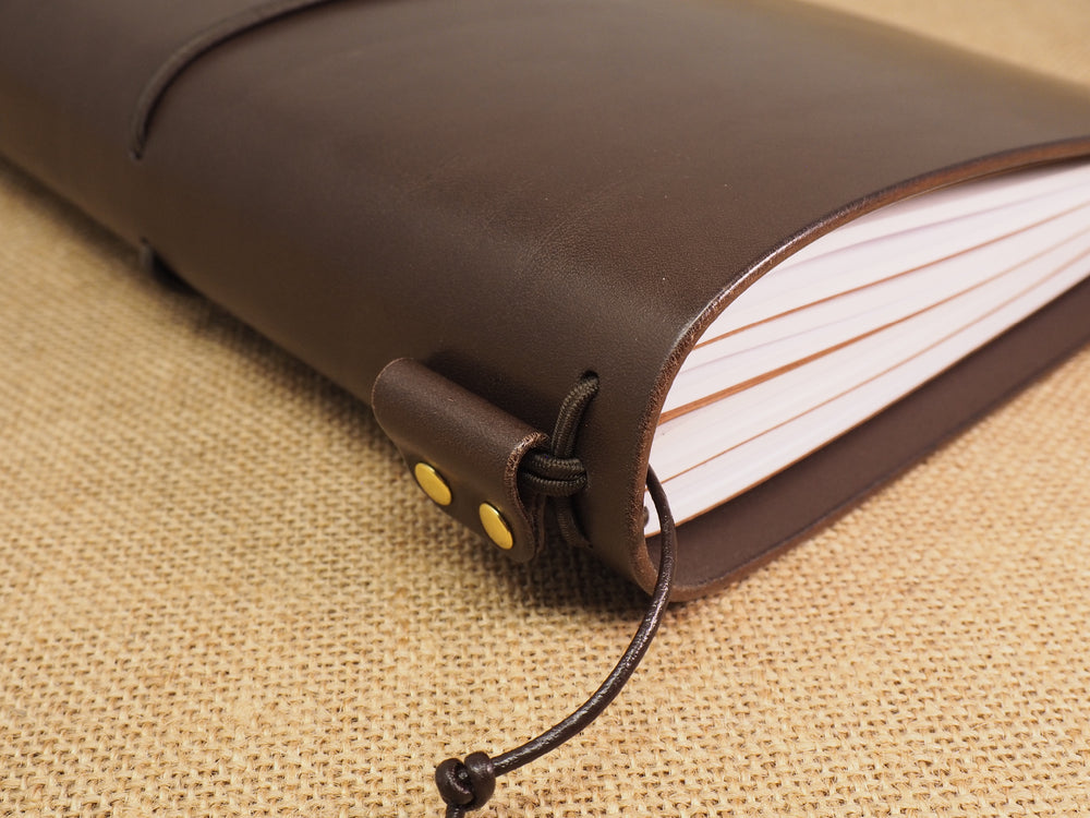 Handmade 'Explorer 3' Leather Traveler's / Travellers Notebook Cover - Generic A5 14.8x21cm