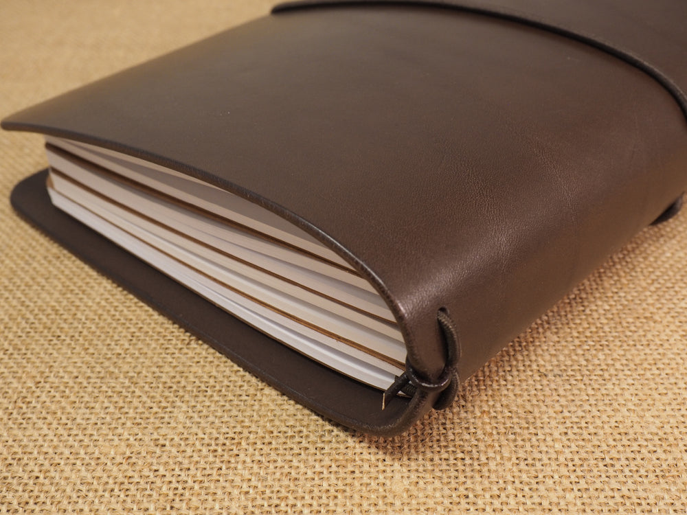 Handmade 'Explorer 3' Leather Traveler's / Travellers Notebook Cover - Generic A5 14.8x21cm