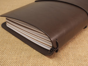 Handmade 'Explorer 3' Leather Traveler's / Travellers Notebook Cover - Generic A5 14.8x21cm