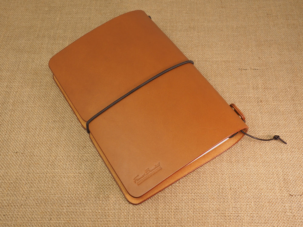 Handmade 'Explorer 3' Leather Traveler's / Travellers Notebook Cover - Generic A5 14.8x21cm