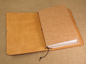 Handmade 'Explorer 3' Leather Traveler's / Travellers Notebook Cover - Generic A5 14.8x21cm