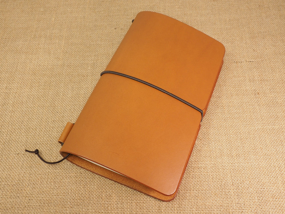 Handmade 'Explorer 3' Leather Traveler's / Travellers Notebook Cover - Moleskine Large 13x21cm